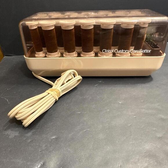 VTG Clairol Custom CareSetter Flocked Velvet Hot Rollers Curlers Pageant Hair - Picture 2 of 10